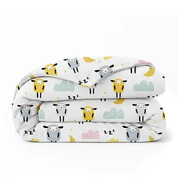 Дитяча постільна білизна фланель в ліжечко SHEEP YELLOW COSAS (2200000003362) - мініатюра 3