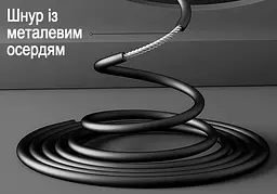 Швидкісна скакалка з лічильником EasyFit чорний-сірий - мініатюра 3