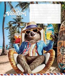 Зошит загальний Школярик Cool vacation у лінію 18 аркушів 25 шт. (018-3318L) - мініатюра 4