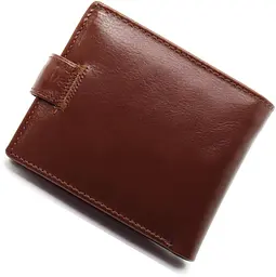 Коричневе чоловіче портмоне з натуральної шкіри з фіксацією ST Leather ST103 9,5 см - мініатюра 2