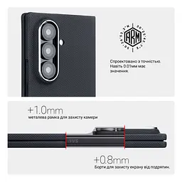 Чехол ArmorStandart BlackIcon Aramid Plain MagCase для Samsung Fold 7 Black (ARM90167) - мініатюра 6