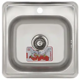 Мийка кухонна ZERIX Z4848-06-160E satin (ZM0557) - мініатюра 1
