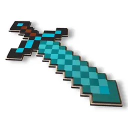 Меч Minecraft Діамантовий з фанери 26 см (NF01) - мініатюра 2
