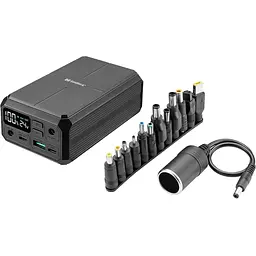 УМБ Sandberg 27000mAh Laptop DC12–24v 84W,100W PD, QC3.0, USB-A, 2xDC, 2xUSB-C, QI-10W, PowerThru - мініатюра 4