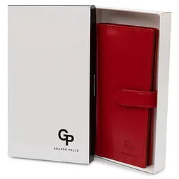 Жіноче шкіряне портмоне GRANDE PELLE 9х18х1 см acs0018773 - мініатюра 5