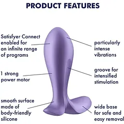 Анальна пробка Satisfyer Intensity Plug Purple - мініатюра 6