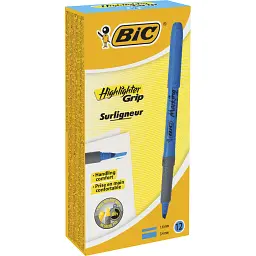 Маркер Bic текстовиділювач Grip, блакитний (bc811931) - мініатюра 3