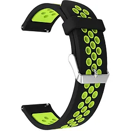Ремінець Boorui для годинника 22 мм Nike design чорний з жовтим
