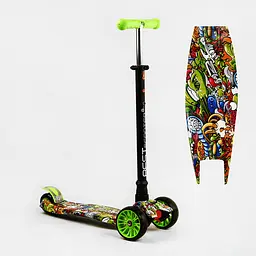 Самокат Maxi Best Scooter 59х15х30 см Різнобарвний 000231325 - мініатюра 2