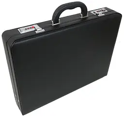 Дипломат чоловічий Portfolio 44х33х8 см Чорний (D17602) - мініатюра 2