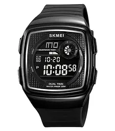 Годинник чоловічий наручний спортивний Skmei 2208 (Чорний з чорним)
