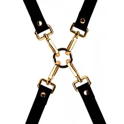 Хрестовина італійська шкіра Bondage Boutique leather Hogtie Upko - мініатюра 6