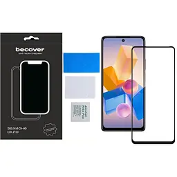 Захисне скло BeCover для Infinix Hot 40 Pro (X6837) Black (711149) - мініатюра 2