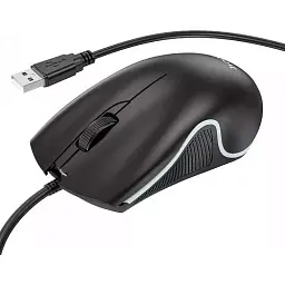 Миша Hoco GM19 Enjoy GaXiaoming luXiaominous wired mouse Black - мініатюра 2