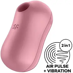 Вакуумний стимулятор із вібрацією Satisfyer Cotton Candy Розовий - мініатюра 2