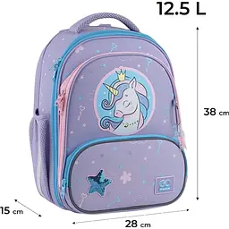 Рюкзак GoPack Education каркасний 597M-3 Fairytale Unicorn (GO25-597M-3) - мініатюра 3