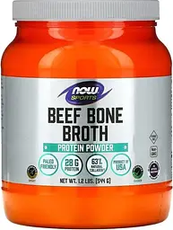 Протеин из говяжьего бульона Now Foods Sports Beef Bone Broth 544 г