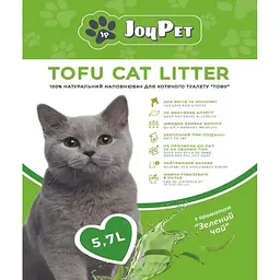 Наповнювач для котячого туалету JoyPet Tofu Зелений чай натуральний 5.7л - мініатюра 2
