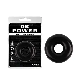 Ерекційне кільце GK Power Fat O Cock Ring No.1 чорний - мініатюра 2