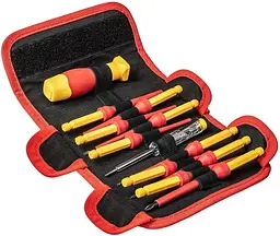 Викрутка діелектрична, змінні викруткові наконечники 10шт Neo Tools hoz0014179