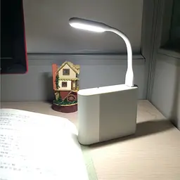 USB LED лампочка гнучка 3W, холодне світло біла - мініатюра 4