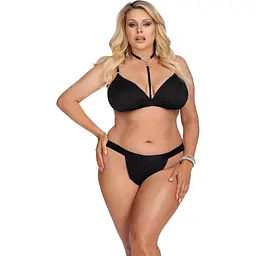 Комплект білизни Anais Laura Set XXL (чорний)