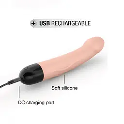 Вібратор для точки G Dorcel Real 2.0 22 см тілесний - мініатюра 8