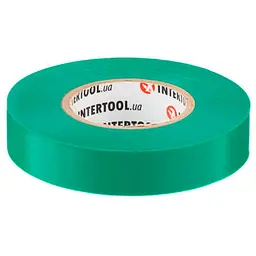 Стрічка електроізоляційна Intertool ізолента 25 м x 17 x 0.15 мм зелена в упаковці 10 шт.