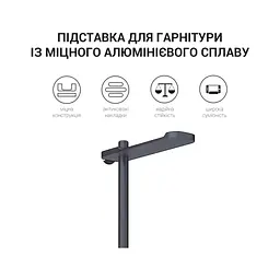 Підставка для гарнітури OfficePro Aluminum Alloys Black (LS350B) - мініатюра 7