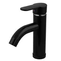 Змішувач для умивальника Plamix RAUL-001-B black PM0654, Чорний