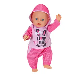Набір одягу для ляльки Baby Born Спортивний костюм рожевий (830109-1) - мініатюра 3