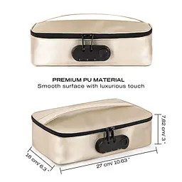 Кейс для іграшок з кодовим замком Dorcel DISCREET BOX LUXURY GOLD - мініатюра 6