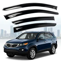 Дефлектори вікон для KIA Sorento 2009-2014 (Voron Glass) VK11109