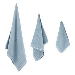 Рушник махровий Ardesto Lines, 30х50см, 100% бавовна, синій (ART2630LW) - мініатюра 6