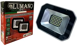 Прожектор 30Вт 6500K IP65 LED SMD LU-TURBO-30-SILVER чорний + срібло