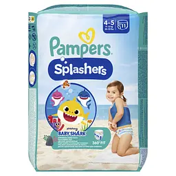 Підгузки Pampers для плавання Splashers Розмір 4-5 (9-15 кг) 11 шт (8001090698384)