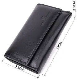 Практична ключниця із натуральної шкіри ST Leather 22483 чорна - мініатюра 3