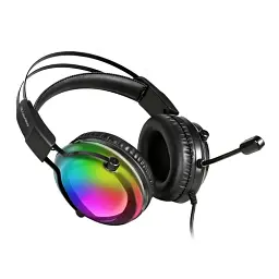 Навушники ColorWay FireStrike RGB, Black, 3.5 мм, мікрофон, динаміки 40 мм, RGB підсвічування (USB), 114 дБ, 1.8 м (CW-HPG04BK) - мініатюра 2