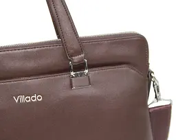 Жіночий діловий портфель з екошкіри Villado Коричневий - мініатюра 7