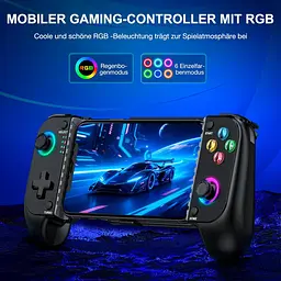 Геймпад HASACOOL для телефону Bluetooth з RGB та Hall-стіками, iPhone/Android - мініатюра 7