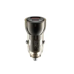 Автомобільне зарядне пристрій XO CC60 Smart прозрачний Car Charger A30W+C30W/Simultaneous 60W - мініатюра 3