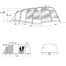 Намет Outwell Greenwood 6 Green (111213) - мініатюра 2