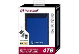 Зовнішній жорсткий диск Transcend StoreJet 25H3 4 TB (TS4TSJ25H3B) [48543] - мініатюра 4