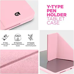 Чохол-книжка ArmorStandart Y-Type PEN для Apple iPad 10th Gen 10.9` (2022)/iPad 11 (2025) Pink (ARM77505) [133703] - мініатюра 5