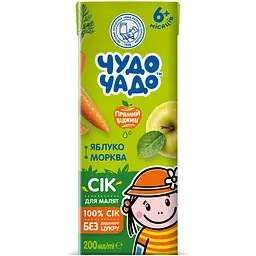 Сік Чудо-чадо Яблучно-морквяний 200 мл
