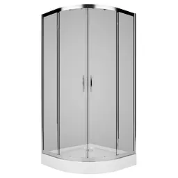 Душова кабіна Kolo Rekord 90x90 з піддоном PKPG90222003+XBN1690000+26275000, прозорий, хром - мініатюра 2