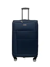 Валіза середня Worldline Airtex 620 поліестер M Темно-синій