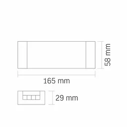 Блок живлення для світлодіодної стрічки Videx DC12V 8.25A 100W (VL-LST-P100-12V)  - мініатюра 6