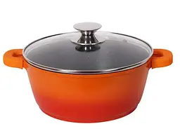 Каструля зі скляною кришкою Bohmann BH-7324-MRB-OR 3.9 л 24 см