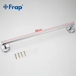 Рушникотримач 45 см Frap F1901-1 1/80, Хром - мініатюра 4